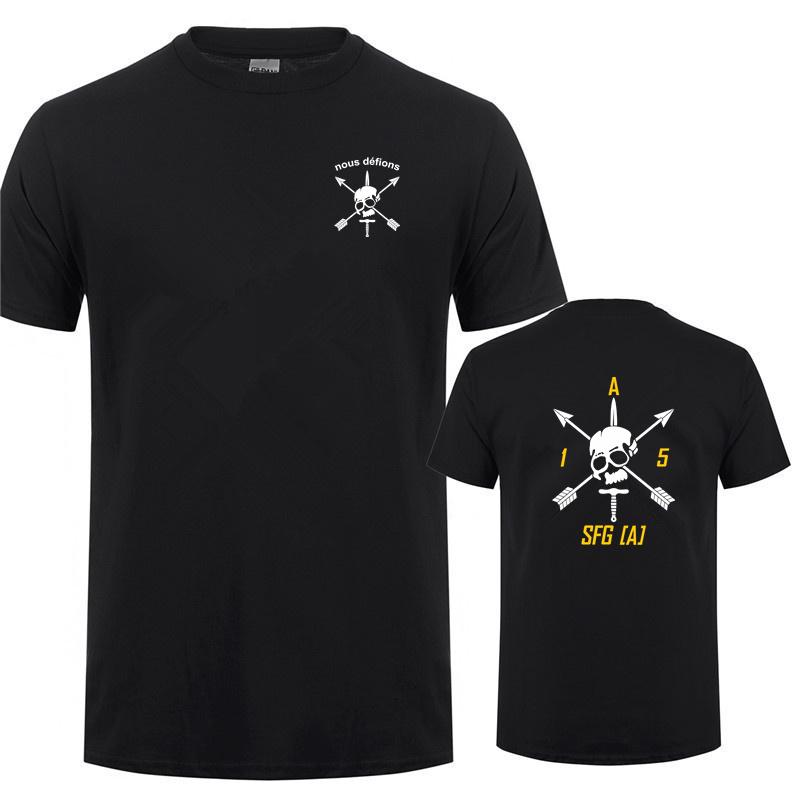 5TH Special Forces Group SFGA Nous Defions T Shirt Men Summer Short Sleeve Cool Streetwear Tops Cotton Tshirt OT091