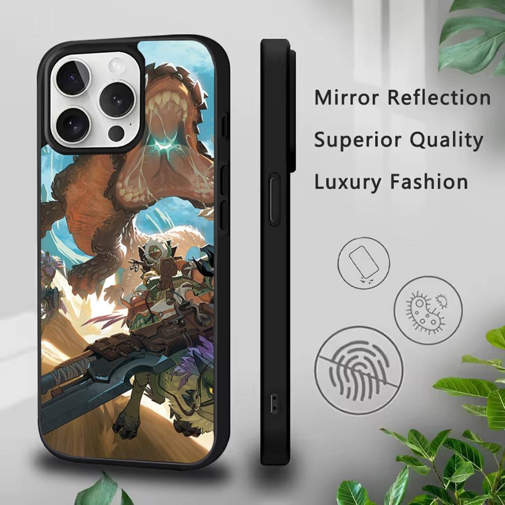 

Cool M-Monster H-Hunter For iPhone 17,16,15,14,13,12,11,Pro,Max,Plus,Mini,SE4,E Magnetic For Magsafe Wireless Phone Case iPhone17Pro