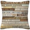 Retro nostalgic style text printed linen pillowcase, living room sofa cushion cover, home decoration  throw pillows 40x40
