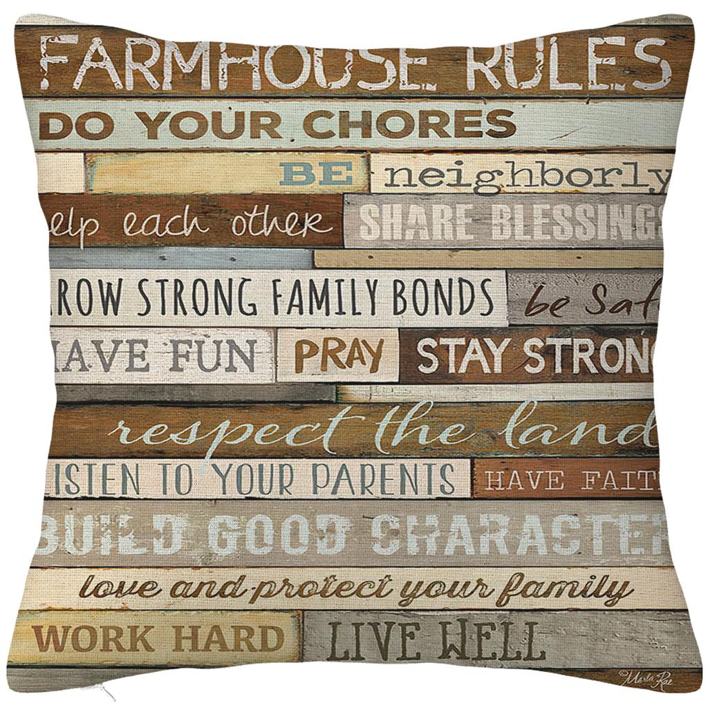 Retro nostalgic style text printed linen pillowcase, living room sofa cushion cover, home decoration throw pillows 40x40