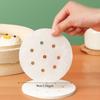 400pcs Non-Stick Steamer Basket Liners with Perforated Center-Round White Steam Cook Paper with Airflow Holes,Kitchen Essentials