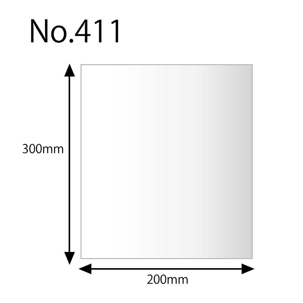 Shimojima Heiko Plastic Bag Heiko Poly Thick No String 100 Pieces 006618100 Width 200 Height 300mm No.411 0.04mm