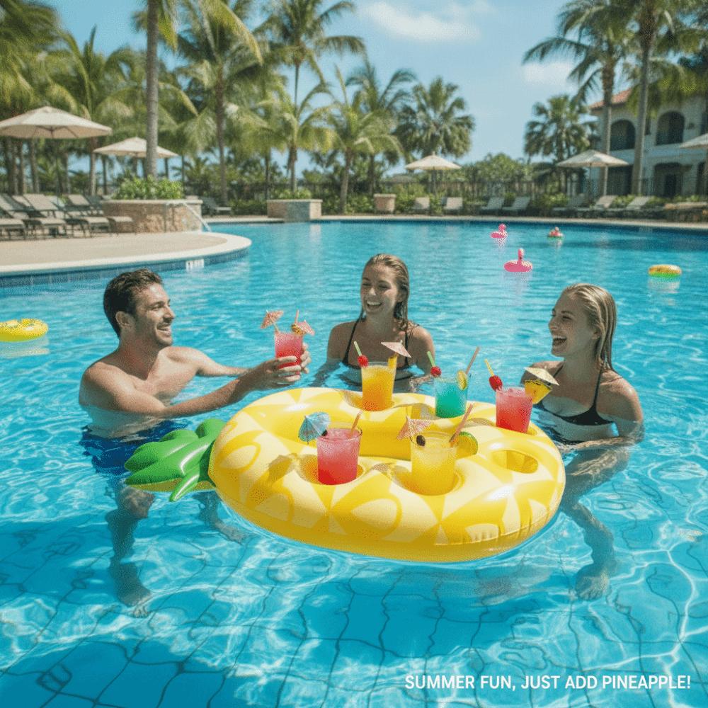 Blow Up Design Inflatable Pool Float PVC Material Floating Bar Tray Swimming Accessory