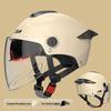 Electric Motorcycle Half Helmet with Double Visor