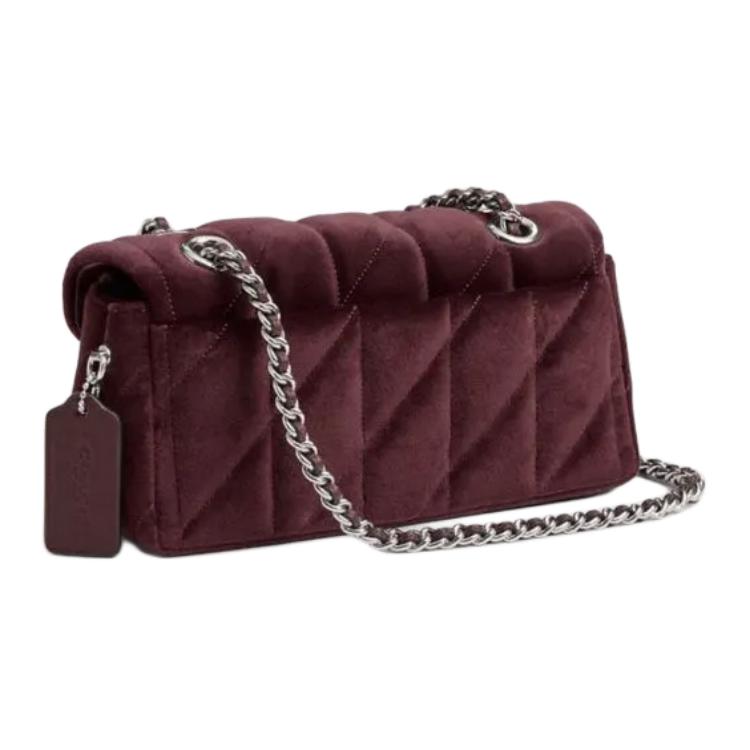 Coach Tabby 20 Sac bandoulière en tissu avec logo classique Petit sac pour femme Mellow CW608-LHMER