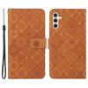 For Samsung Galaxy A35 5G Cell Phone Case Imprinted Ethnic Flower Leather Wallet Stand Cover