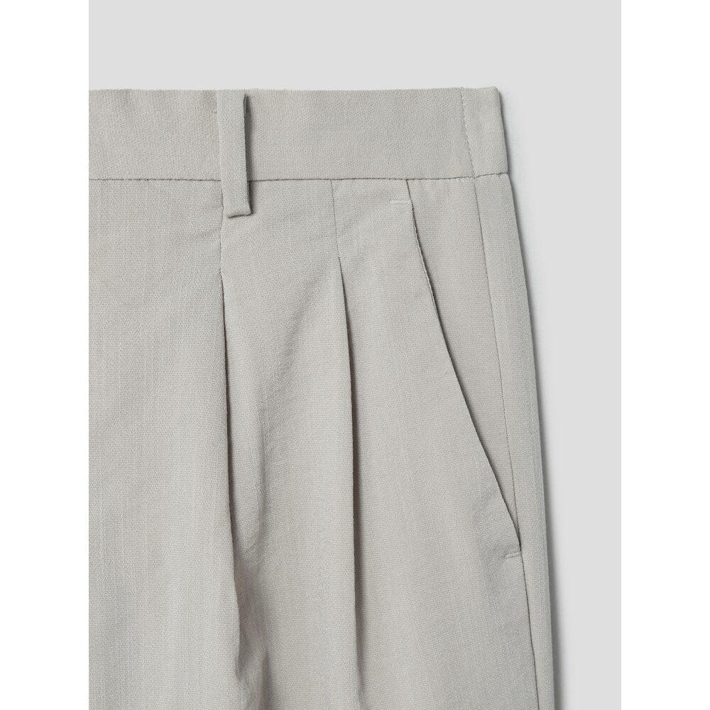 8Seconds Lecture Double-Pleat Wide Slacks Ivory (424721Ly50)