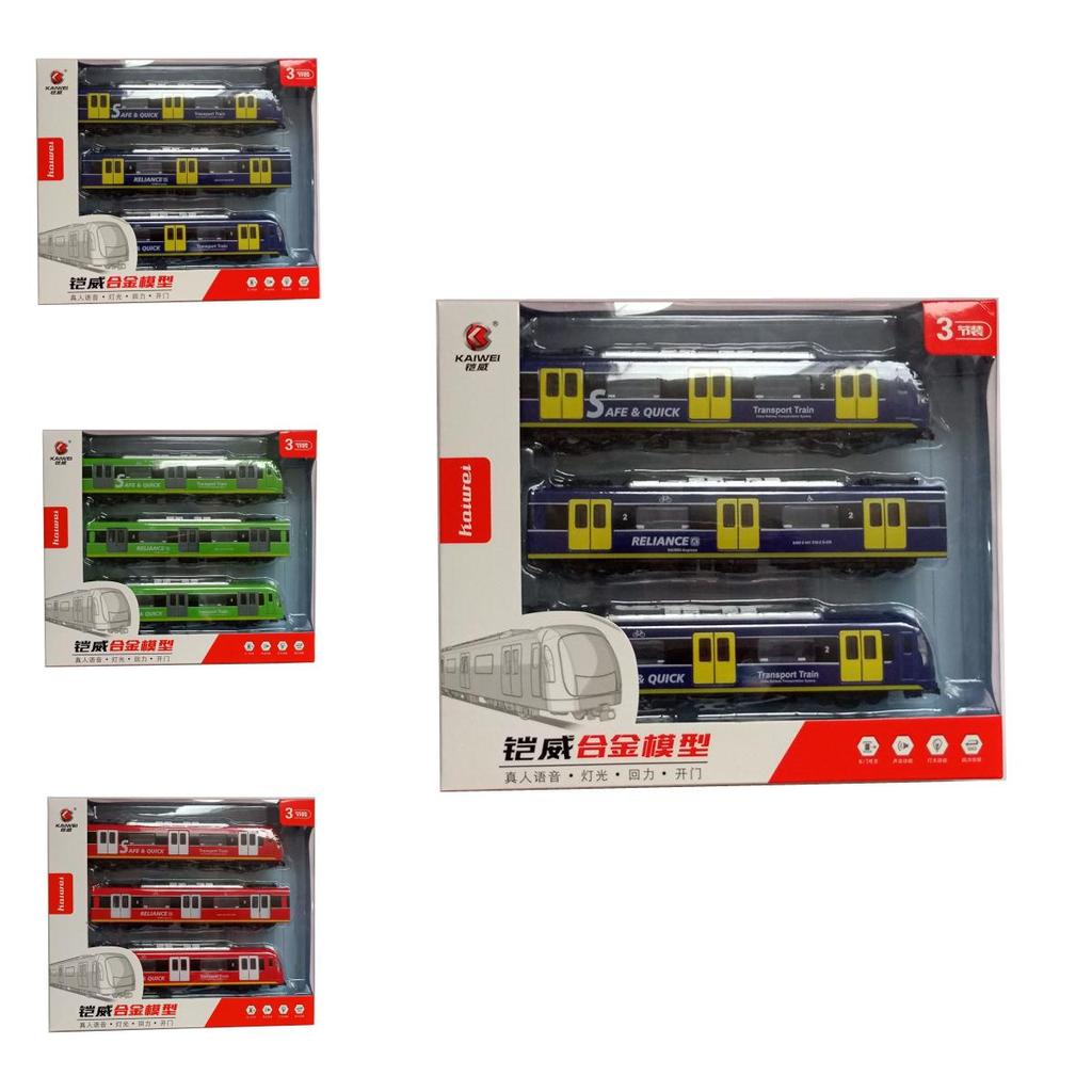 Алюмінієвий набір поїзда метро з інерційним керуванням та статичним дизайном для ентузіастів залізниць