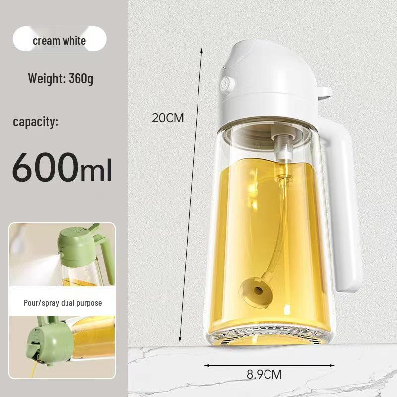 Dual-Use Glass Olive Oil Sprayer Bottle: Atomizing and Light-Blocking Design for Spray or Pouring