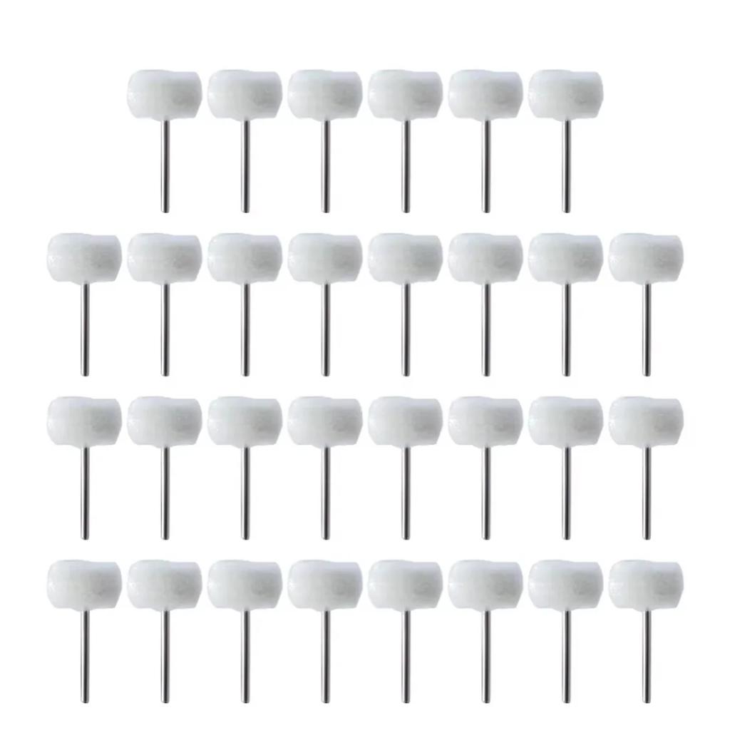 5-50Pcs Mini Wool Polishing Head 3mm Shank Buffing Wheel Drill Rotary Abrasive Brush Hand Grinding Buffing Tools 2025