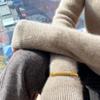 Dámský kašmírový svetr zahuštěný kašmír Qinghe 30% kašmír 70% vlna dámský podzimní a zimní kašmírový svetr měkký a teplý