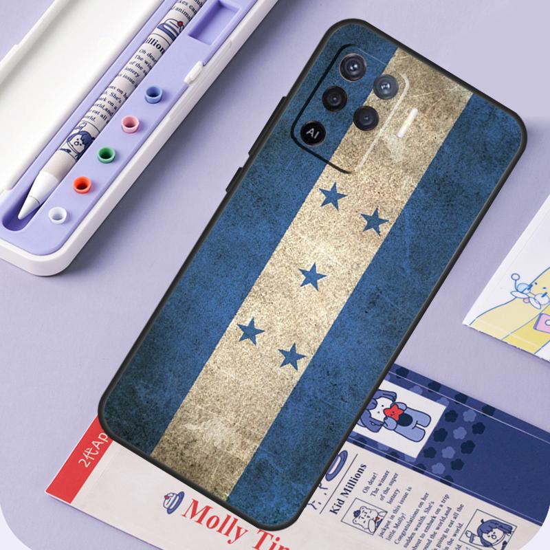 Honduras Flag For Oppo A94 A74 A54 A15 A18 A38 A58 A78 A98 A40 A60 A80 A16 A76 A96 A57 A17 A77 A5 Pro Case