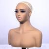 Mannequin Display Bust SkinTonedToned Hairpiece Smooth Head with Shoulders