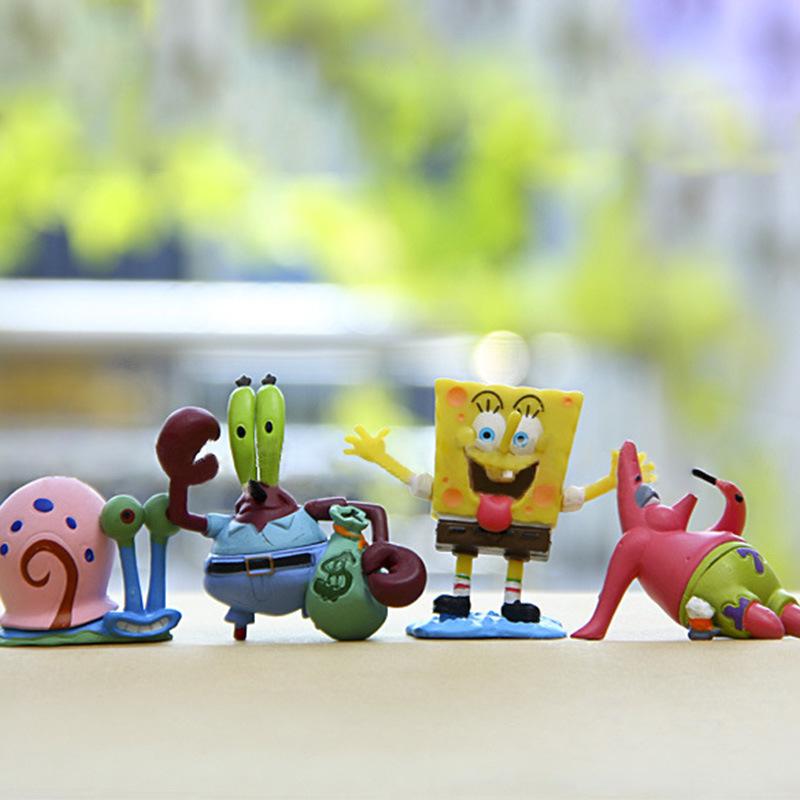 SpongeBob & Friends Cartoon Aquarium Ornaments Set (8 pcs)