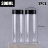 1Pieces 100/130/150/200/300Ml Spice Bottles Jars Clear Seasoning Bottles Bbq Clear Salt Pepper Shakers Kitchen Condiment Bottle