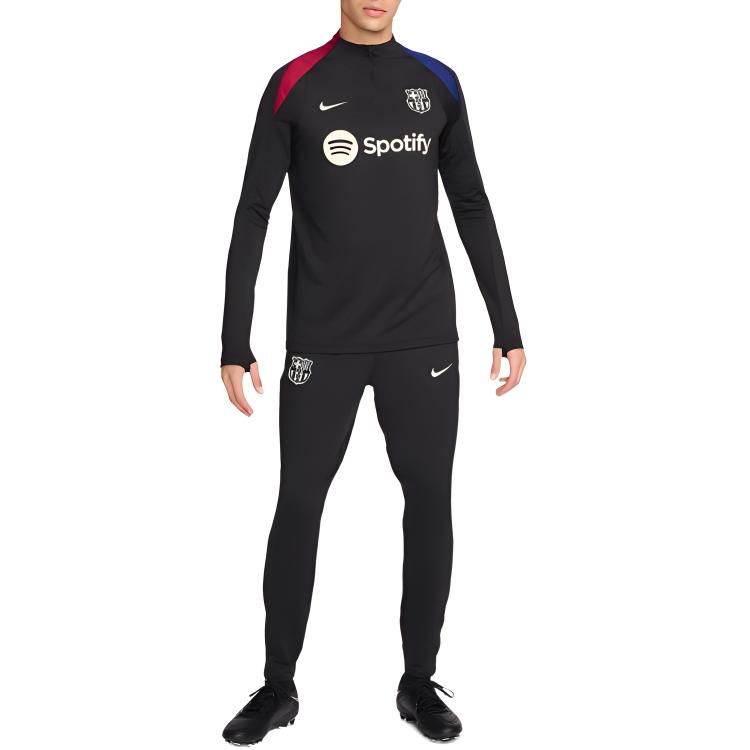 New Nike FC Barcelona Soccer Jersey Men's Black FN9834-011