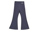 Girls' Black Micro-Flare Yoga Pants - Spring/Autumn Barbie Style for Kids