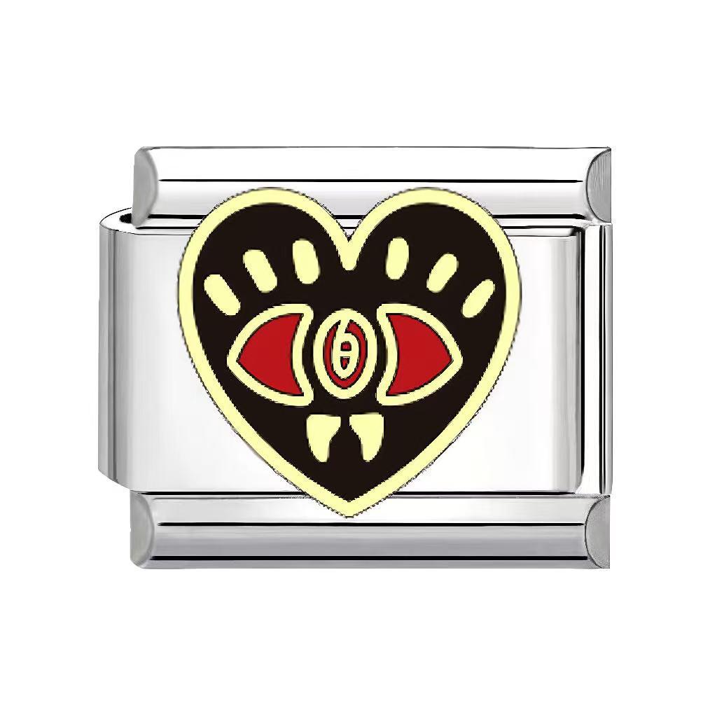 Unisex Gothic Modular Halloween Bracelet - Italian Spliced Titanium Steel Design