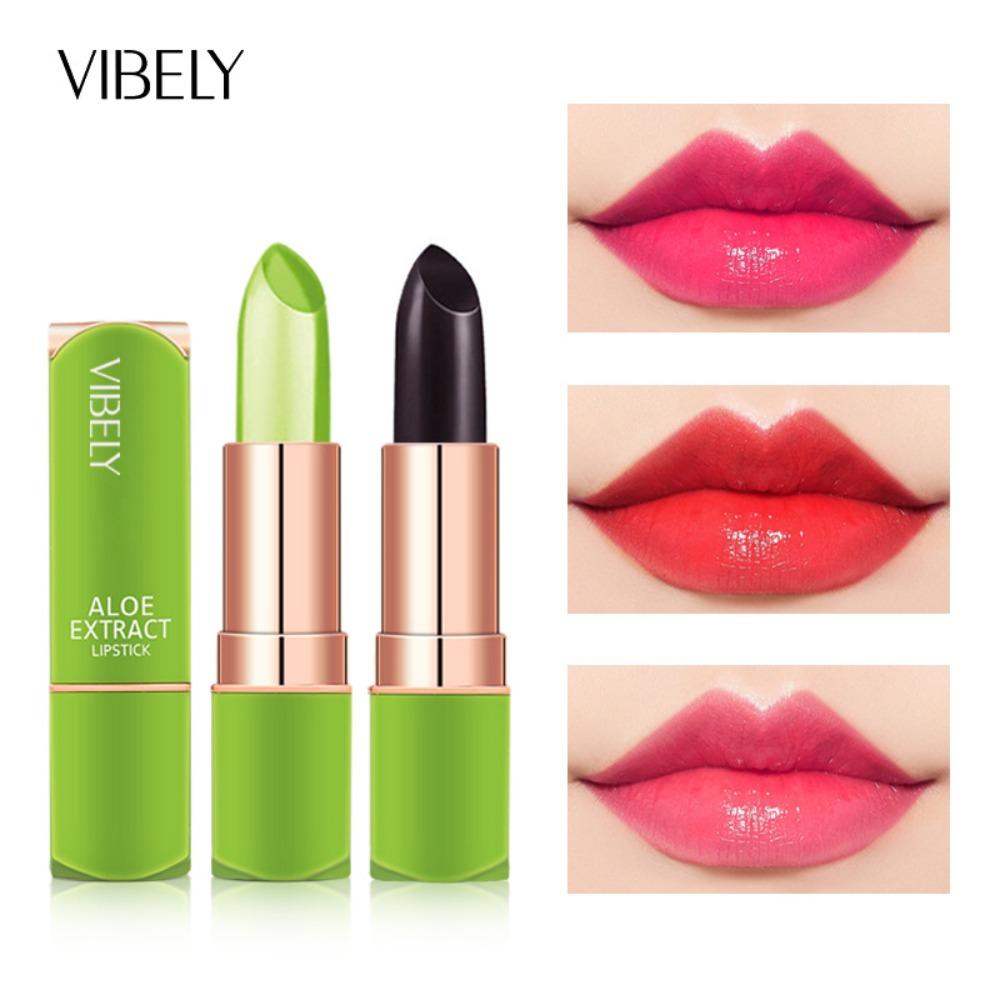 VIBELY Aloe Vera Moisturizing Warm Color Changing Jelly Lipstick Moisturizing Lip Gloss Lip Care Lip Care Lip Balm