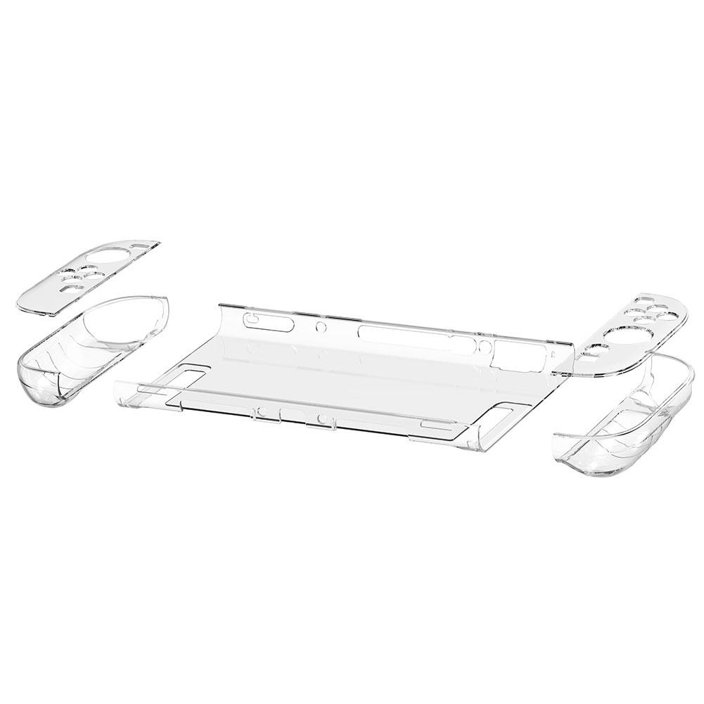 Clear Storage Case for NS Switch 2 Transparent PC Hard Case Protective Shell Cover Anti-Scratch Split Design Protector Cover