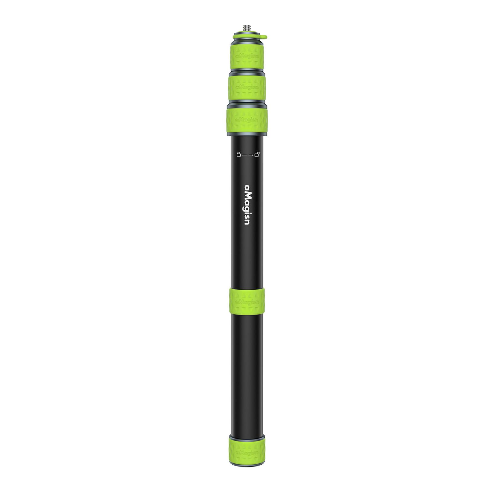 Universal 1/4In Motorcycle Selfie Stick Multi-Purpose Double Clamp Handlebar Selfie Stick Wear Resist Cycling Accessories