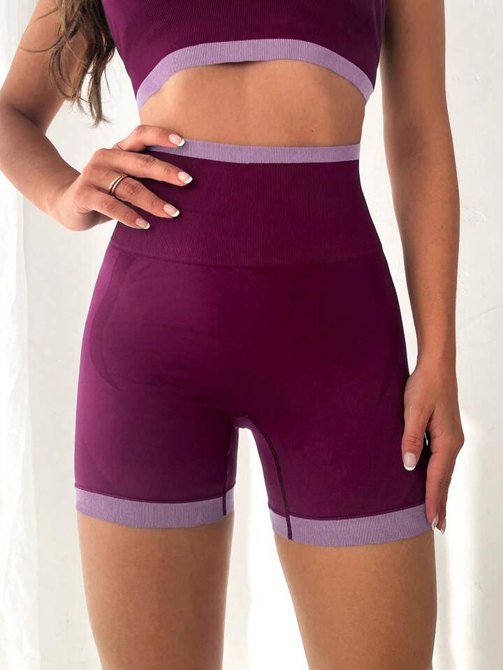 JYL Moisture Wicking Yoga Set Hip Lifting Shorts Pants Outfit L темный весной зеленый