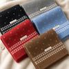 Retro Knitted Scarf 160×22cm Winter Scarf Sweet Ladies Wool Scarf