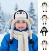Cute Children's Warm Hat Windproof Plush Penguin Hat Ear Protection Cap  Winter Season