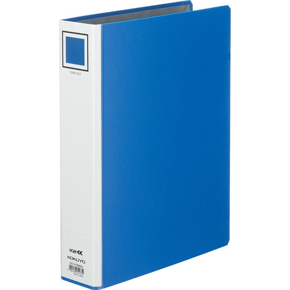 Kokuyo K2 Tube A4 Portrait Holds 500 2 File, Double-Open, Size, Sheets, Holes, Blue, K2F-ETB650B синий
