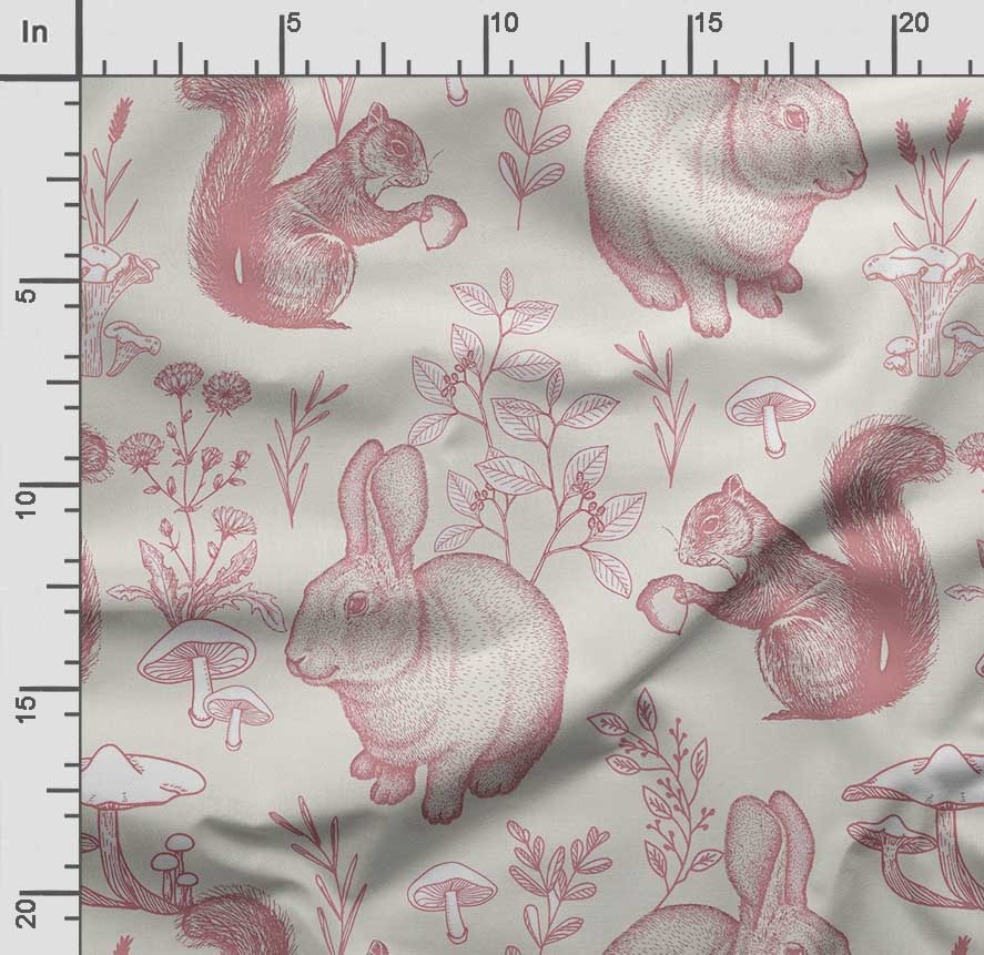 Soimoi Animals Print,  Cotton Cambric, Quilting Fabric Sold by The Yard 42 Inch Wide, Medium Weight Cotton Fabric, Sewing  Supplies,