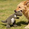Fun Pet Toy Pet Dinosaur Chew Toy For Dogs Puppy Squeaker Squeaky Plush Bone Molar Dog Toy Pet Training Dog Accessory