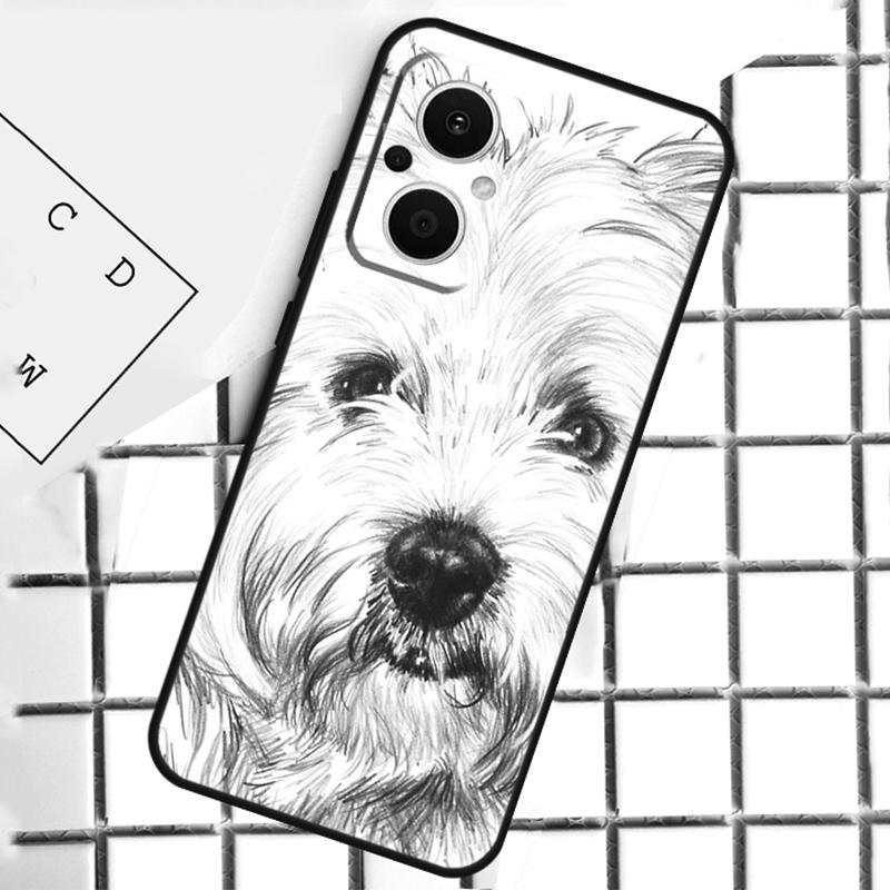 

Cartoon Westie Dog Phone Case For OPPO Reno 13F 13 12 11 14 F 10 Pro 8T 7 8 Lite OPPO Find X9 X6 X5 X8 Pro Cover OPPO Find X5