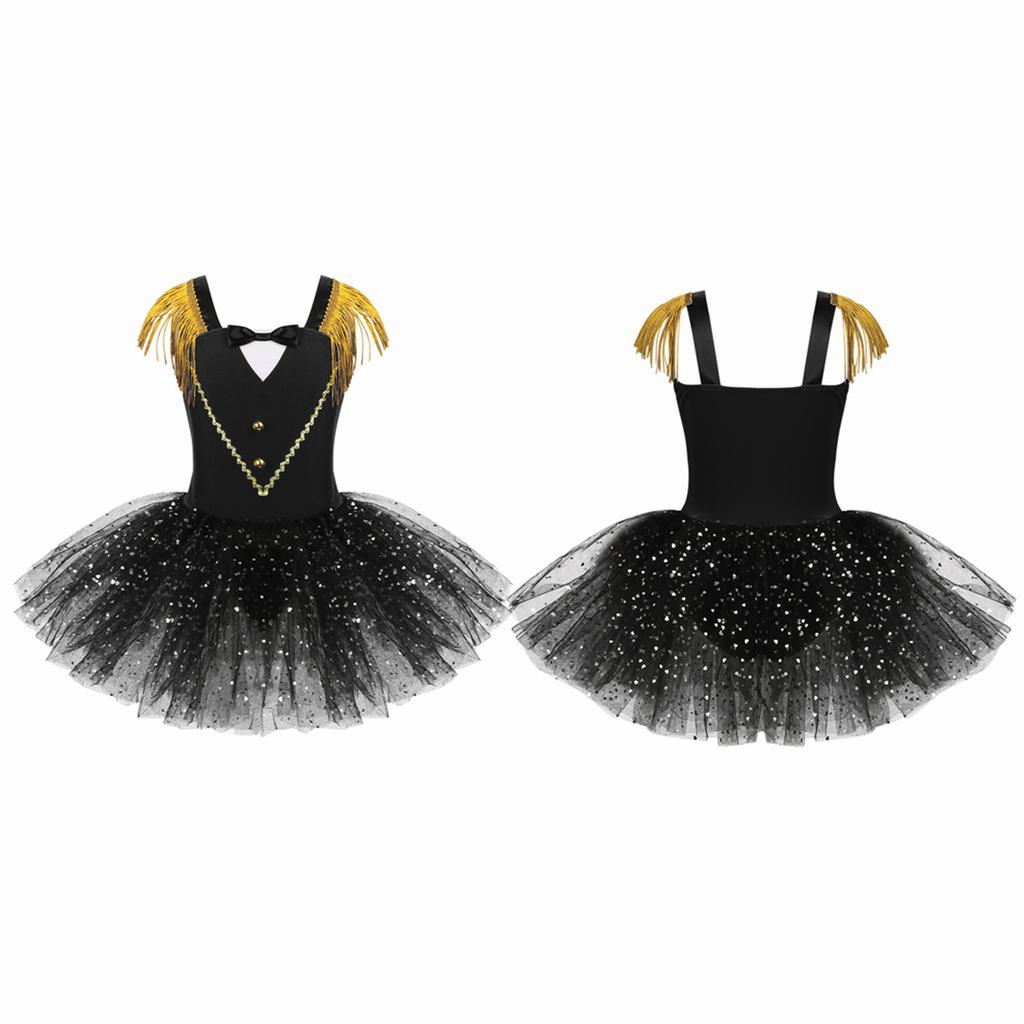 Costume de maître de cirque pour enfants, robe de Ballet à paillettes, tenue de danse artistique de noël