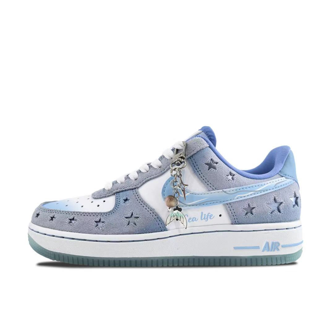 

Nike Air Force 1 Abrasion Resistant Abrasion Resistant Low top Skateboard Shoes Unisex Ice Blue HQ8051-400(Team1355-) 36