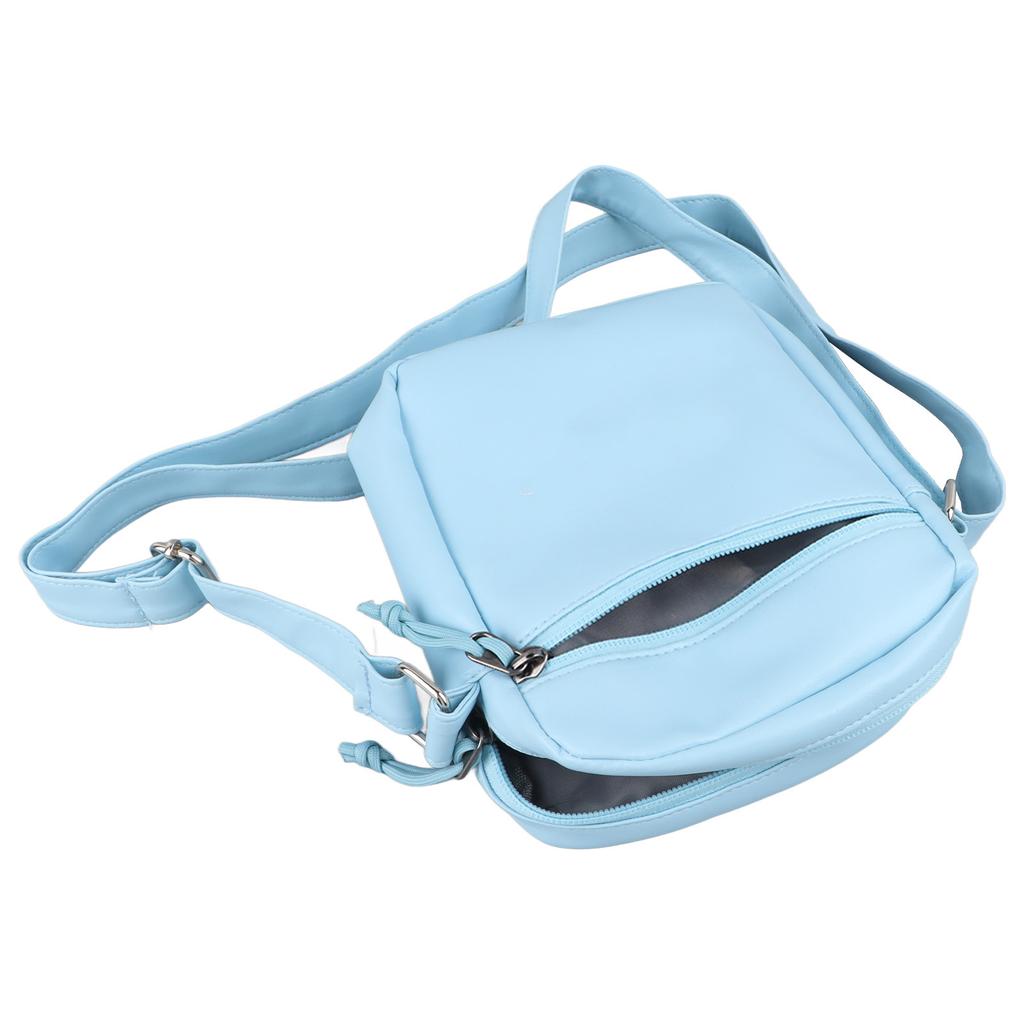 Small Shoulder Bag Compact Multipurpose Storage PU Leather Stylish Shoulder Messenger Bag for Man