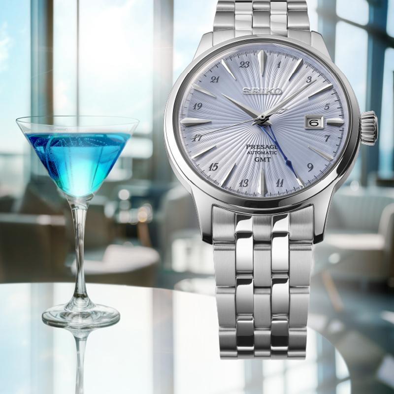 Seiko Automatic/Manual Mechanical Movement Stainless Steel Strap Watch 40.5mm Men's Watches SSK037J1