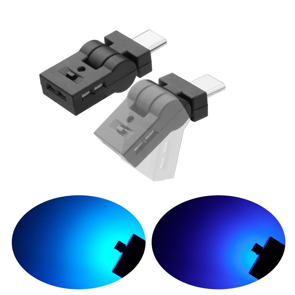 GIMUYA USB LED for Car Use, Type-C, 8 Colors, Illumination Direction Switch, 180° Oscillation,