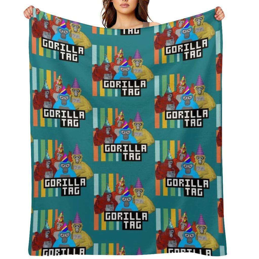 Gorilla Tag Party Time 5 Throw Blanket warm winter Tourist Blankets For Sofas Extra Large Throw Blankets