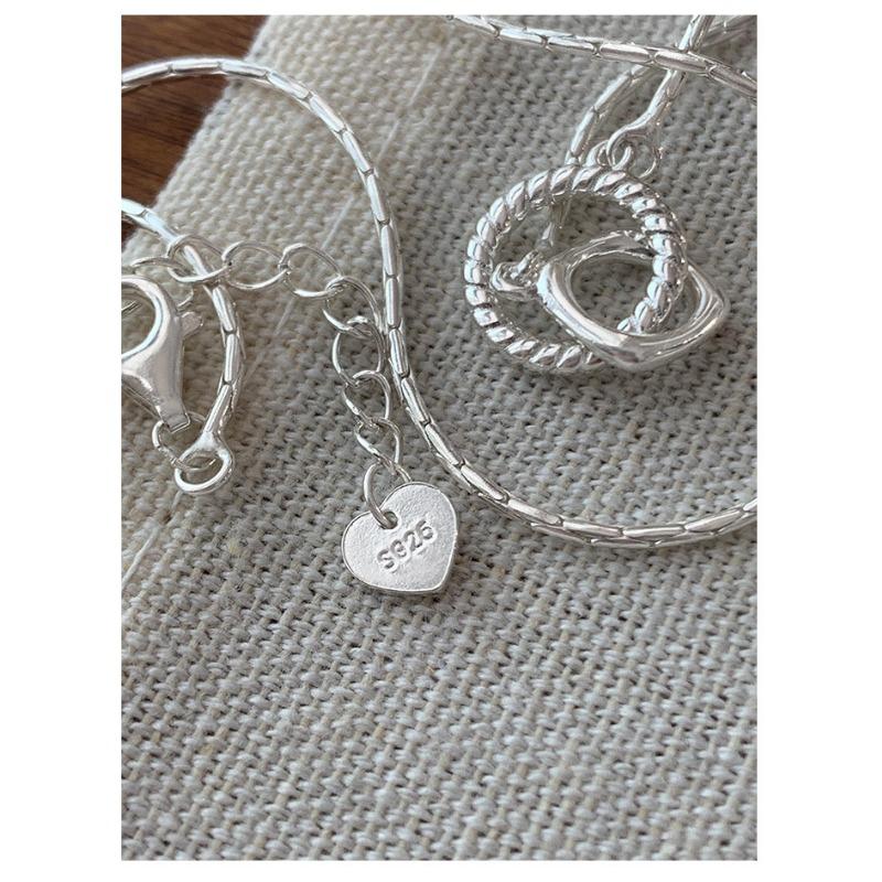 Women Simple Double Ring Clavicle Necklace Minimalist Fashion Personalized Jewelry