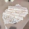 Table Decoration White Flower Lace Home Decor Table Runner Placemat Embroidered Vintage