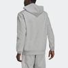 Adidas Casual Sports Breathable Hoodie Jacket Men Outerwear Grey HE2224