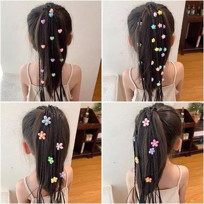 Süße Coole Boxer Braids Perücke für Kinder - Pferdeschwanz Herz Zöpfe Haargummis & Accessoires
