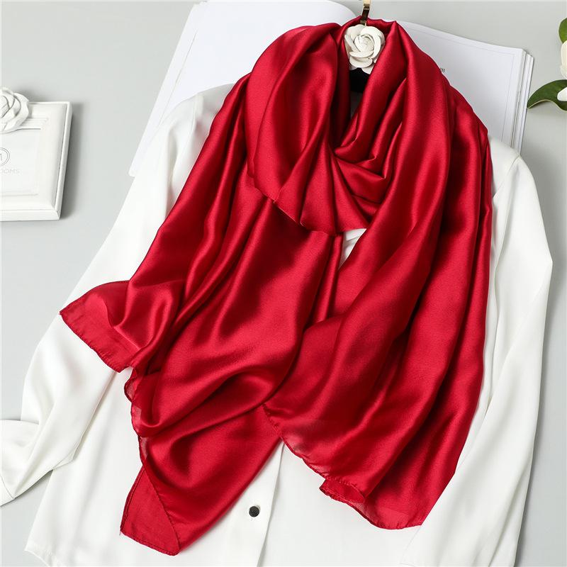 

7 однотонных тонких средних и длинных солнцезащитных шарфов для путешествий, кондиционеров, шарфов, для женщин, для четырех сезонов, универсальных 185x90cm