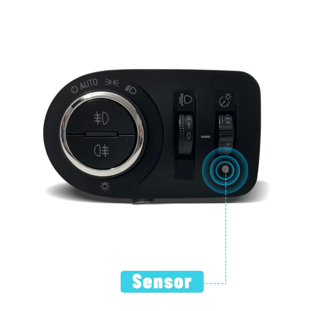 

Car AUTO headlight sensor dashboard fog light switch module lamp beam control for Chevrolet Cruze 2010 malibu MK8 2014 upgrade White LED