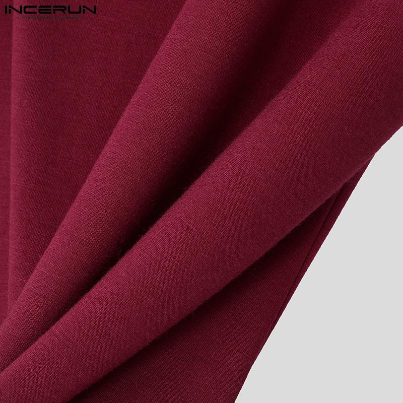 INCERUN Sommer Herren Kurzarm Mesh Transparent Patchwork Ausgeschnitten Skinny T-Shirts