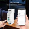 Remote Voice Control Tuya WiFi Smart Circuit Breaker Electricity Statistics Monitoring Din Rail Switch 1-63A 1P