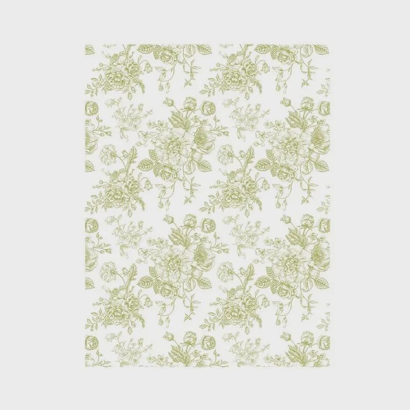 Xinrui Retro Floral Printed Waterproof Wrapping Paper for Flower Bouquets
