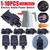 Electric Kettle Power Switch 13A 250V Kettles Thermostat Switch Universal Accessory Kettles Pressure Jump Switch Plastic Metal