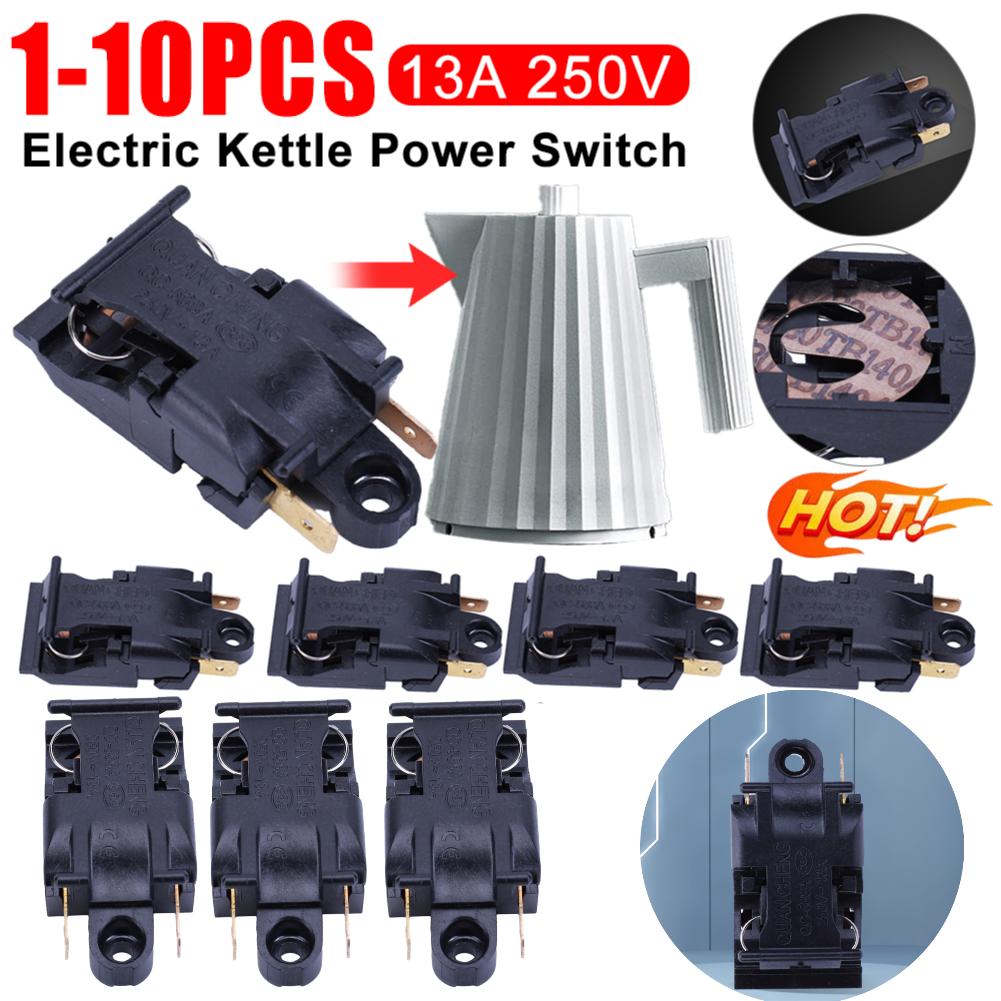 Electric Kettle Power Switch 13A 250V Kettles Thermostat Switch Universal Accessory Kettles Pressure Jump Switch Plastic Metal