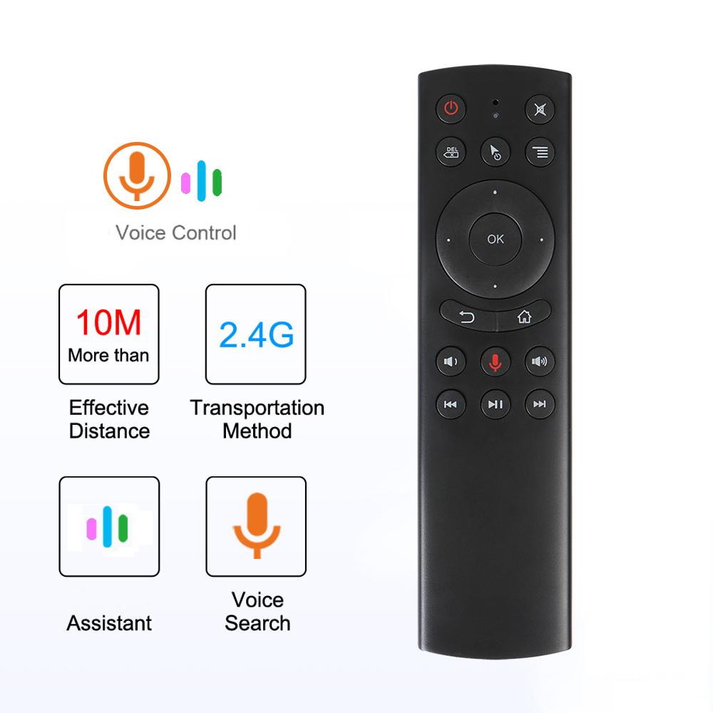 G20BTS Plus G20S PRO 2.4G Wireless Smart Voice Air Mouse Gyroscope IR Learning Backlit G20S Remote Control for Android TV BOX